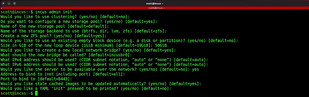 Incus Containers Step by Step - ScottiByte's Discussion Forum