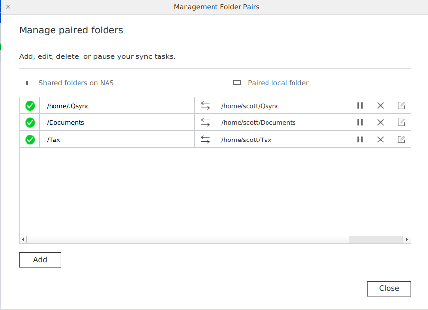 sync folders